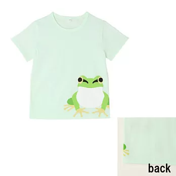 [MUJI無印良品]兒童有機棉印花T恤110青蛙