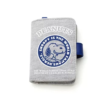 《Marimo》SNOOPY厚鋪棉卡片收納夾(學院紋章)