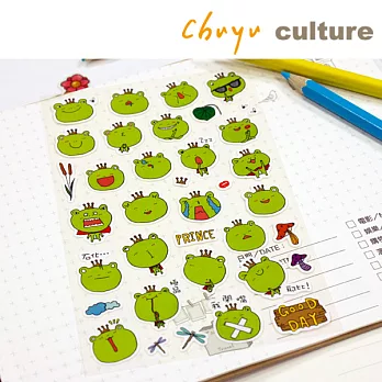 珠友 表情貼紙/手帳 日誌 相冊 禮品 卡片裝飾貼/4入