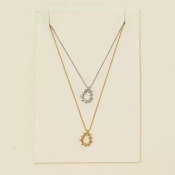 【安珂ECO正韓飾品】小水滴 鎖骨項鍊 (2色)金
