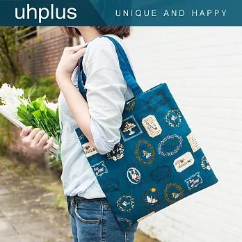uhplus 散步手袋-愛麗絲的瘋狂下午茶(藍)