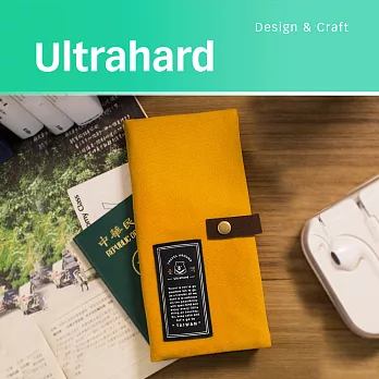 Ultrahard Travel Around系列 長版護照套-台灣(土黃)