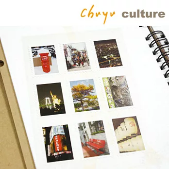 珠友 郵票貼紙/手帳 日誌 相冊 禮品 卡片裝飾貼/4包入