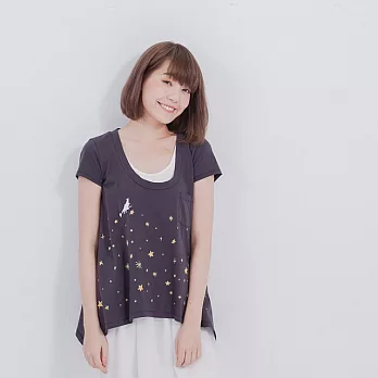 繁星小蜜桃傘襬女TM黑色