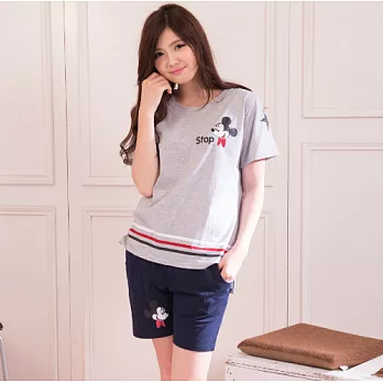 【Mujaki】韓版米奇褲裝家居服L