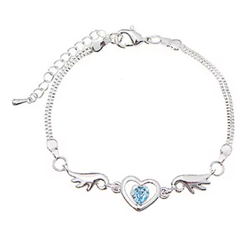 AmaZing 愛之翼-璀璨華麗奧地利水晶手鍊 (2色任選)海藍