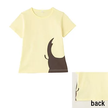 [MUJI無印良品]兒童有機棉印花T恤120鍬形蟲