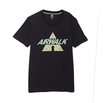 AIRWALK-城市系列迷彩LOGO圓領T桖 L黑