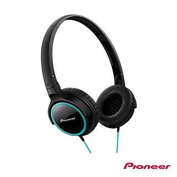 Pioneer 輕巧薄型時尚 迷你耳罩式耳機 SE-MJ512青綠黑