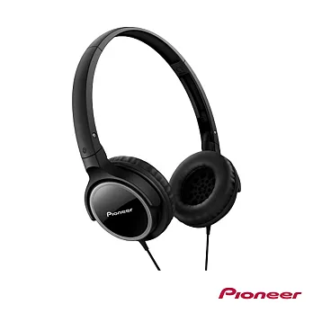 Pioneer 輕巧薄型時尚 迷你耳罩式耳機 SE-MJ512黑色