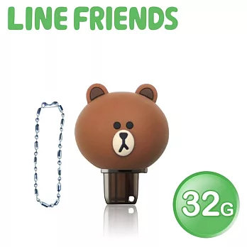 LINE FRIENDS 立體造型 32GB OTG雙介面隨身碟 QQ熊大(WH-LN251B)