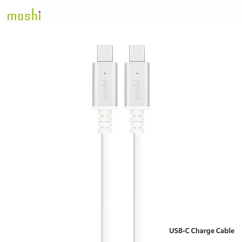 Moshi USB-C 充電/數據傳輸線銀白