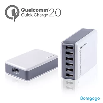 Bomgogo Quick Charge2.0認證 6-Port 多功能快充電源供應器