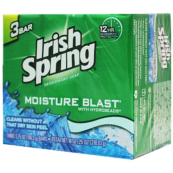 【美國 Irish Spring】保濕香皂-106.3g/3.75oz(3入組)