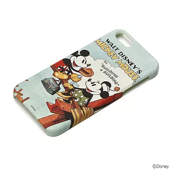 【日本 PGA-iJacket】iPhone SE/5/5s 皮革漆77系列 硬殼 手機殼 - 復古米奇米妮772復古米奇米妮