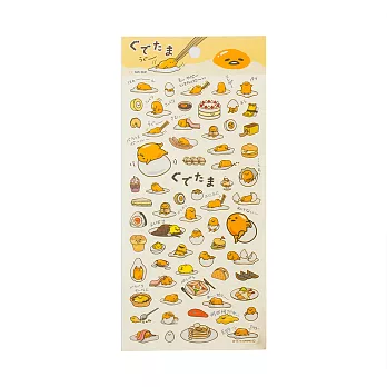《Sanrio》蛋黃哥懶懶過生活系列透明貼紙(滿版圖案)
