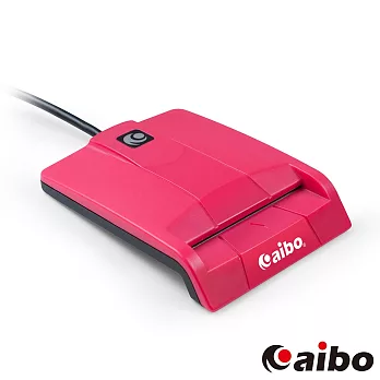 aibo AB20 方塊甜心ATM晶片讀卡機桃紅