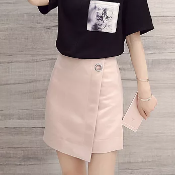 【MsMore】韓系簡約造型雪紡裙褲6073000052102L粉紅