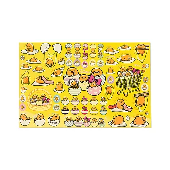 《Sanrio》蛋黃哥慵懶家族系列趣味裝飾大貼紙