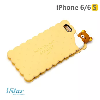 【日本 PGA-iJacket】 iPhone6/6S San-x 夾心餅乾矽膠系列 - 餅乾拉拉熊1104餅乾拉拉熊