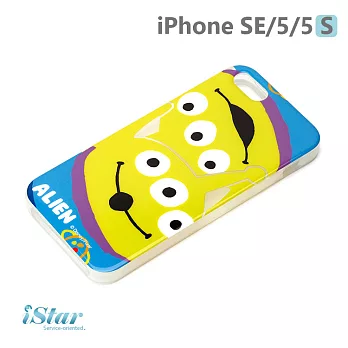 【日本 PGA-iJacket】正版 迪士尼 iPhone SE/5/5s TPU誰的大臉系列 軟殼 手機殼 - 三眼怪083三眼怪