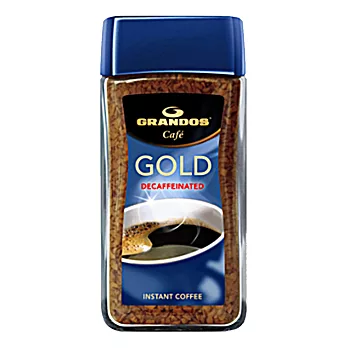 德國Grandos Gold decaf金牌(低咖啡因)即溶咖啡100公克/罐