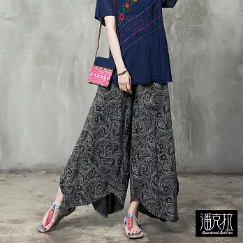 【潘克拉】變型蟲開衩八角褲-F　FREE變型蟲