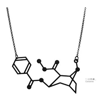 【賽先生科學工廠】古柯鹼 迷惑人心的分子項鍊-磨砂黑
