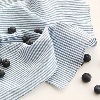 Livework 溫暖微風親膚手帕V1-線條藍