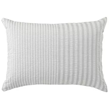 [MUJI無印良品]有機棉凹凸織枕套/43灰色