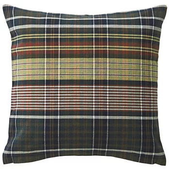 [MUJI無印良品]印度棉馬杜拉斯抱枕套/43綠色