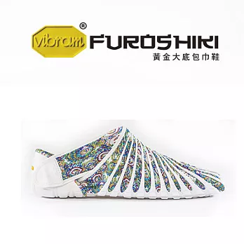 Furoshiki 黃金大底包巾鞋(White Flower)L