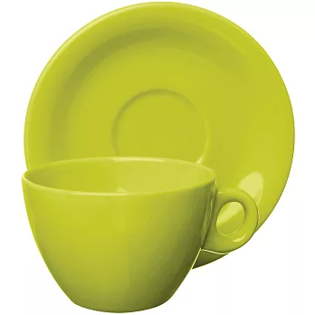 《EXCELSA》Trendy陶製咖啡杯碟組(綠220ml)