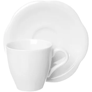 《EXCELSA》Orion瓷製咖啡杯碟組(白80ml)