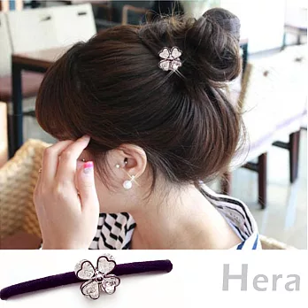 【Hera】赫拉 鋯石四葉草大鑽石大彈力髮圈/髮束-兩款(四葉草)