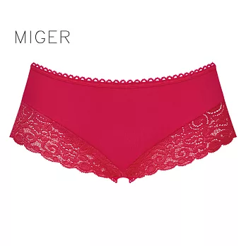 [MIGER密格內衣]美臀蕾絲性感中腰丁字褲-6802-台灣製-FREE桃紅