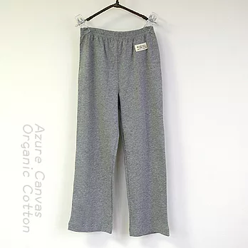 【Azure Canvas藍天畫布】麻灰系列-有機棉 兒童針織直筒薄長褲120麻灰