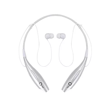 防汗頸掛藍芽耳機白色