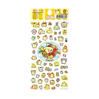 《Sanrio》布丁狗歡樂夏日閃亮貼紙