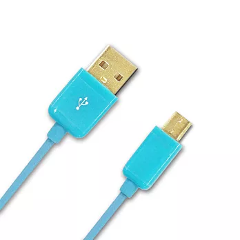 NORMI Mirco USB 楓葉傳輸充電線 1M藍色