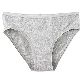 [MUJI無印良品]女有機棉混彈性無側縫中腰內褲S灰色