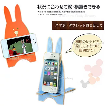 kiret 創意手機座 可愛兔子 手機架-手機支架