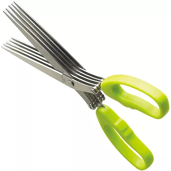 《EXCELSA》清潔刷+五層香料剪刀(綠)