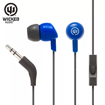美國危客 Wicked Audio WI-1352 入耳式線控耳機藍色