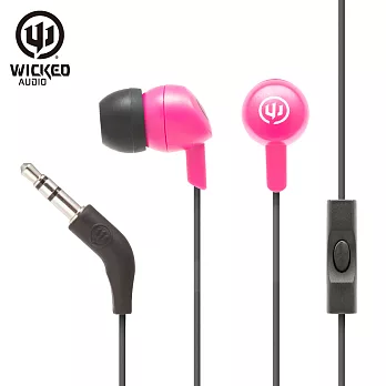 美國危客 Wicked Audio WI-1355 入耳式線控耳機桃紅色
