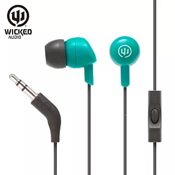 美國危客 Wicked Audio WI-1356 入耳式線控耳機湖藍色