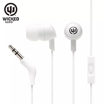 美國危客 Wicked Audio WI-1357 入耳式線控耳機白色