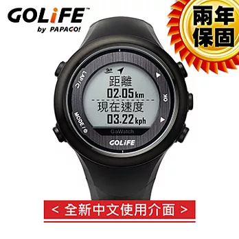 GOLiFE GoWatch 820i GPS藍牙中文三鐵運動腕錶(黑)