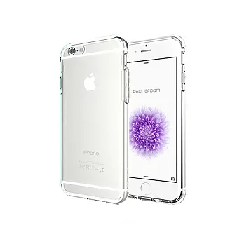 Phonefoam iPhone 6s 4.7吋雙材質TPU+PC強化抗震空壓手機(透明)透明