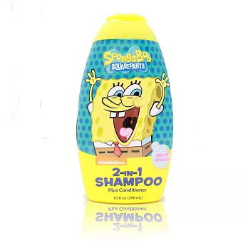 【美國進口 Sponge Bob】雙效洗髮精(296ml/10oz)